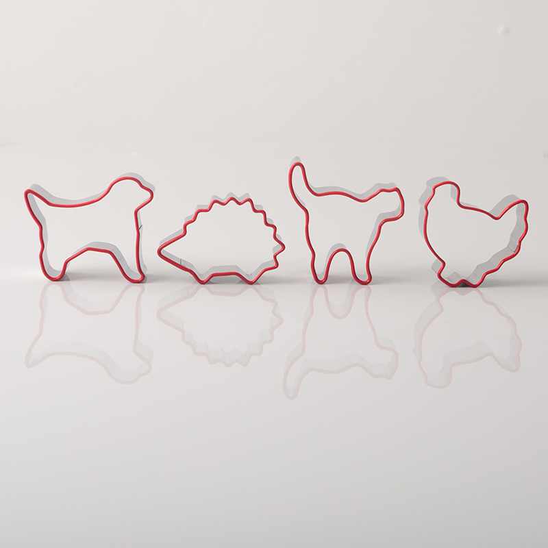 4 pcs Set Metal custom animal stainless steel cookie cutter