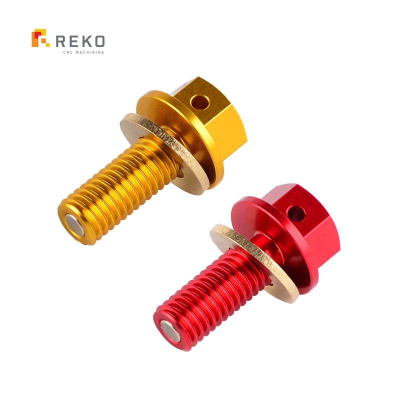 CNC Machined Aluminum Alloy Oil Pan Nut M18*1.25 Magnetic Engine Oil Drain Plug Bolt Nut for Honda Oil Drain Plug