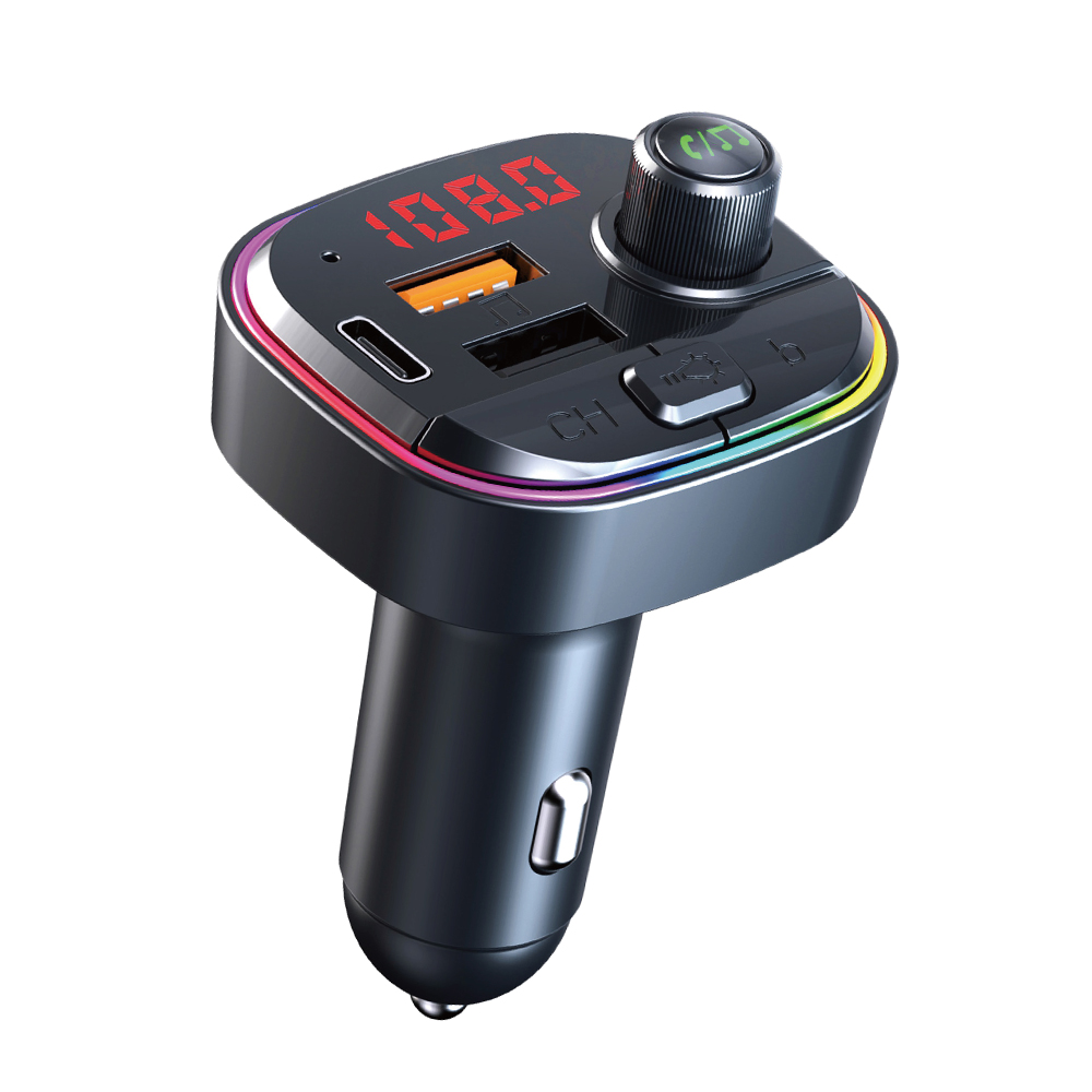 mobile handsfree Charger Car Kit FM Transmitter Car MP3 Player QC3.0 Dual USB Fast Phone Car Charger