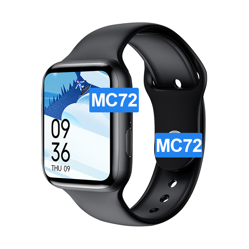 Новое поступление 2021 MC72 Смарт-часы iwo Серия 6 1,75 полный экран reloj inteligentes измерение артериального давления и температуры Смарт-часы MC 72