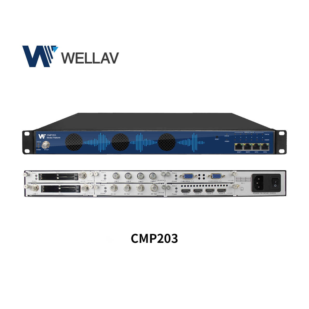 Модульное радио и ТВ-вещание Wellav 24ch HDMI H264 HD энкодер