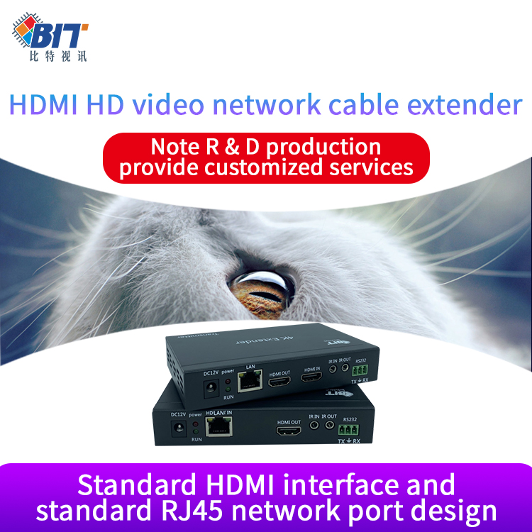 Hdmi удлинитель передатчик и приемник rj45 HD видео удлинитель