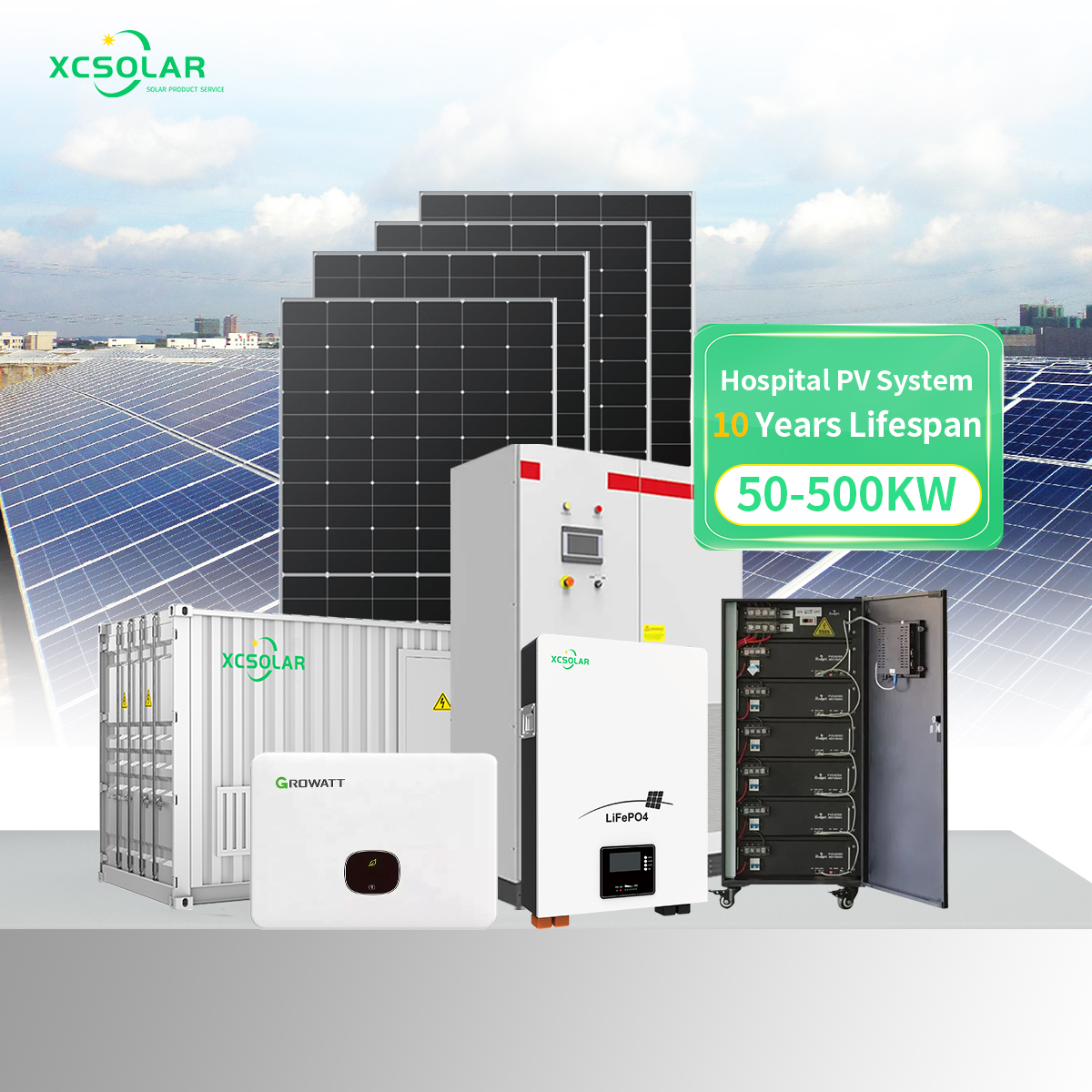50kw 100kw Complete Industrial Solar Energy Battery Rack Mounted Storage System With Smart Bms For Farm School