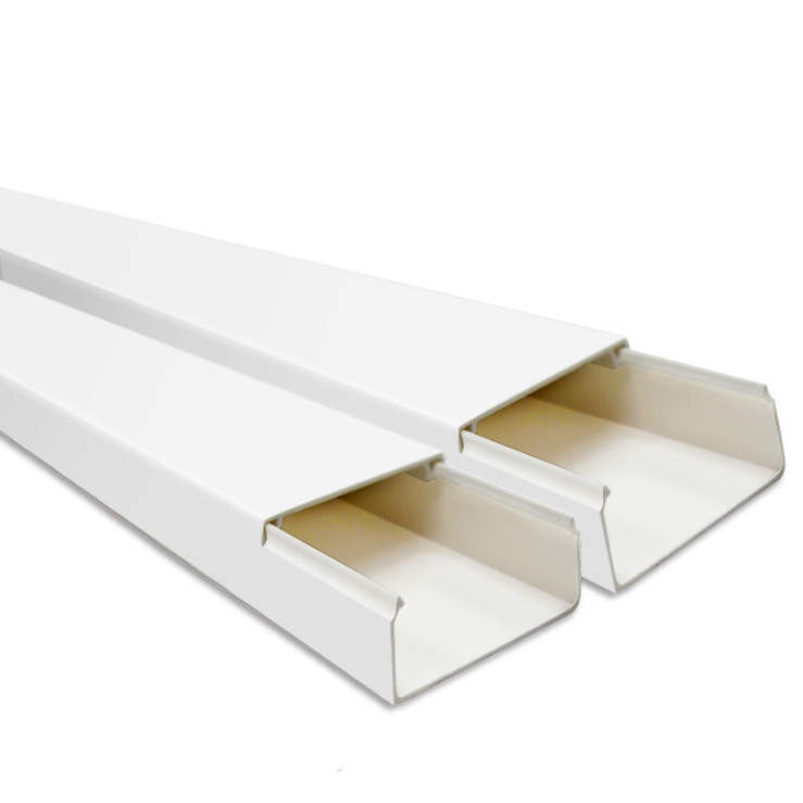 Factory Wholesale High Quality All Size Different Size Fireproof Fire Retardant PVC Cable Trunking Electrical Cable PVC Trunking