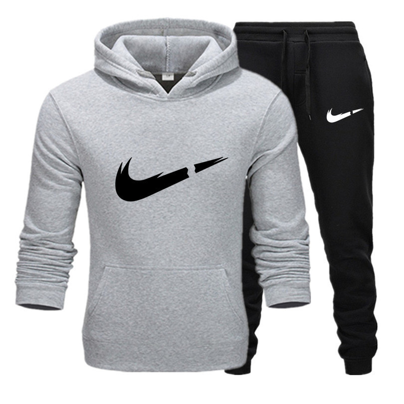 Custom men sweatsuit set cotton hoodie unisex jogging suits