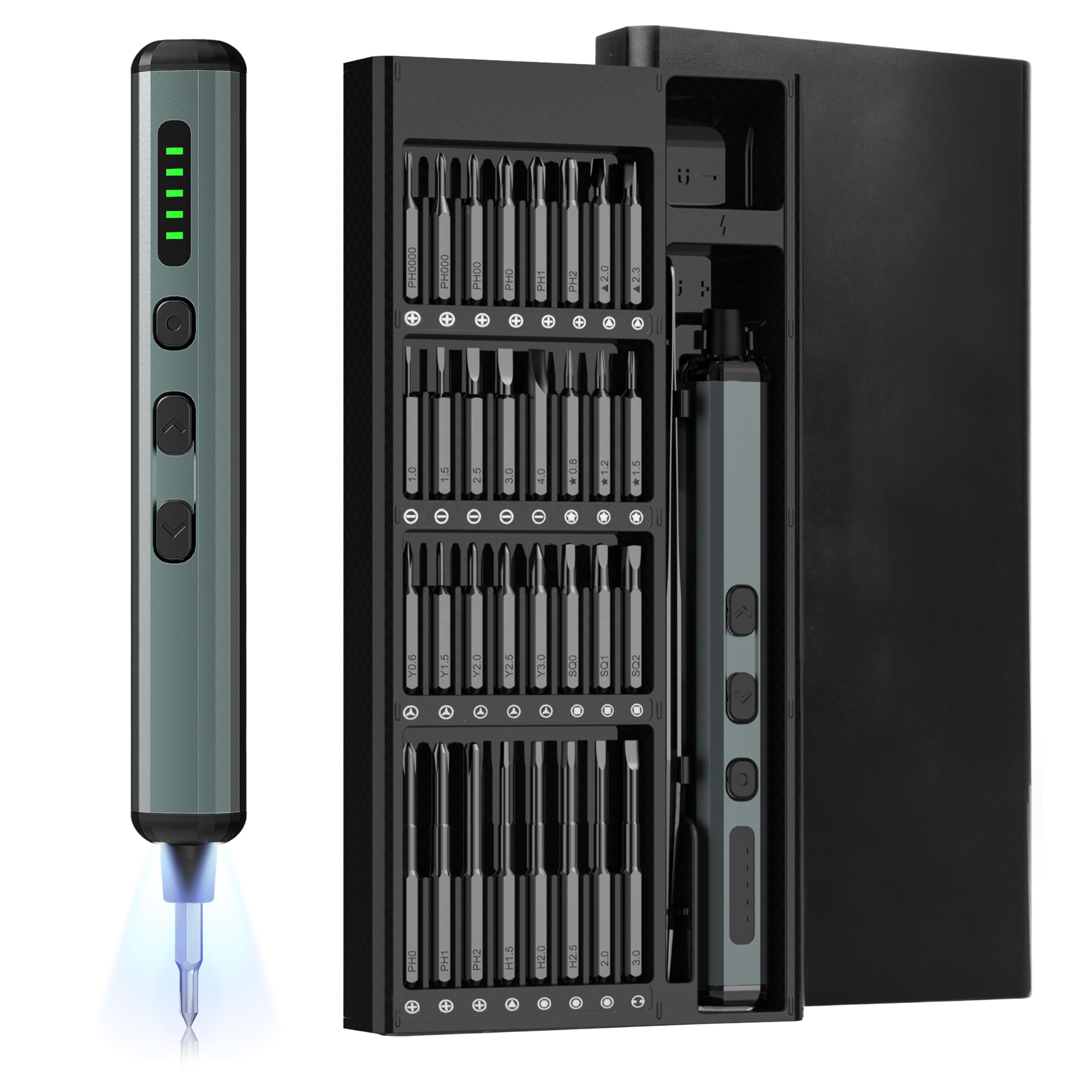 Custom 68 In 1 Mini Screwdriver Magnetic Driver Tools Kit Set Mobile Phone Repair 1000v Electric Precision Screwdriver Set