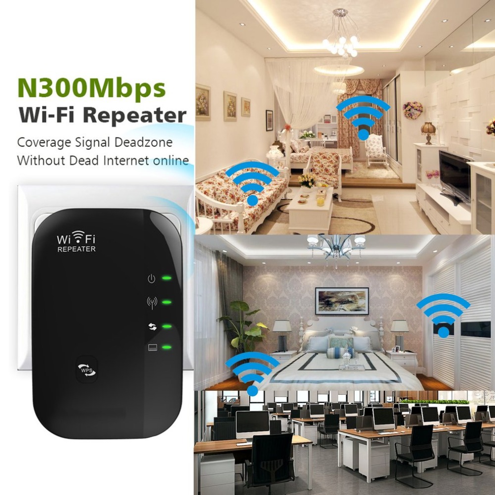 WiFi Range Extender усилитель сигнала до 300 Мбит/с WiFi ретранслятор 2,4G сетевой беспроводной маршрутизатор
