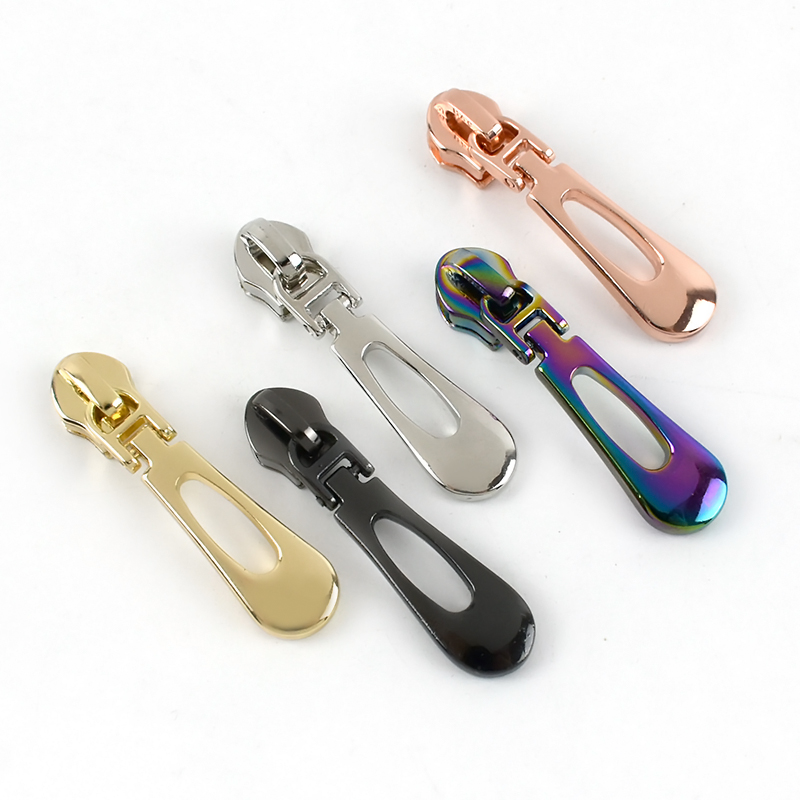 Mettee ZT136 5# Suitable For Nylon Zips Clothing Pocket Repair And Replacement Sewing Accessories Zinc Alloy Zipper Slider