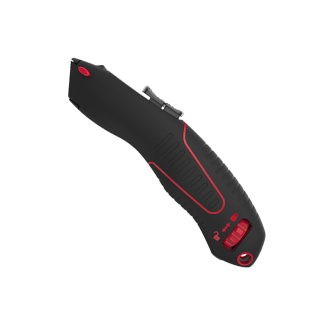 SK2 blacken blade T type blade special stop aluminum case heavy duty retractable knife cutter