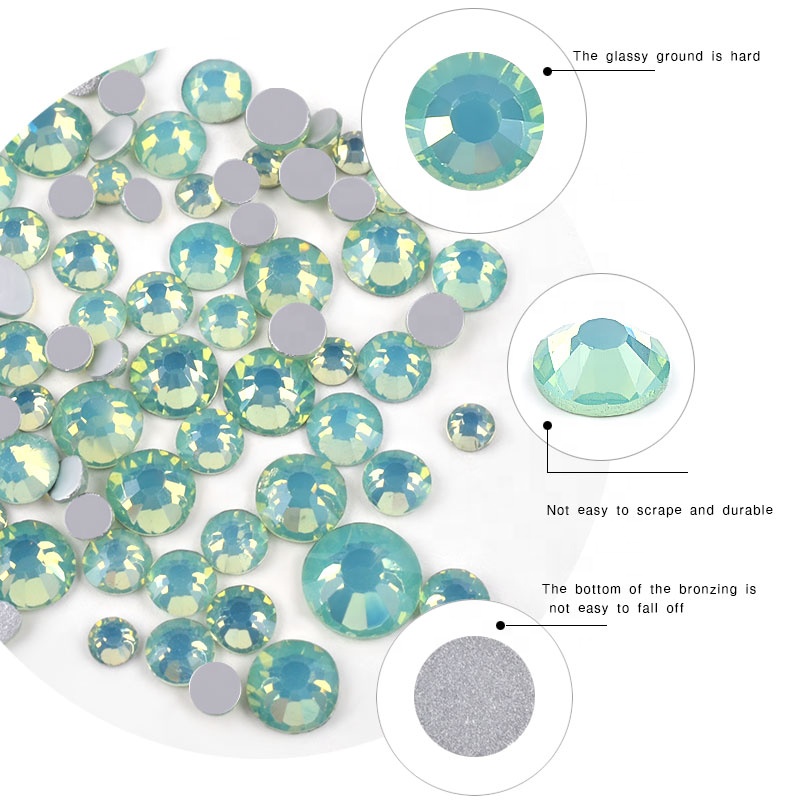 2021 Latest 16 Face Crystal Flat Back Non Hotfix Nail Art Rhinestone Crystal Ab Flatback Rhinestone Flatback Nail Rhinestone