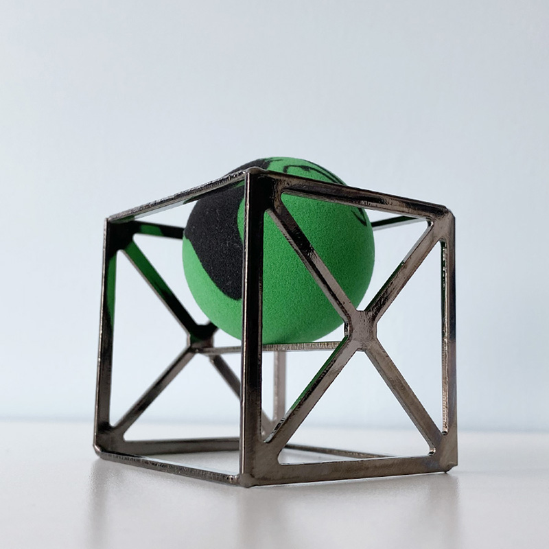 Pinkz cube Stainless Steel Hight Quality Beauty Makeup Blender Sponge Holder For Makeup Sponge