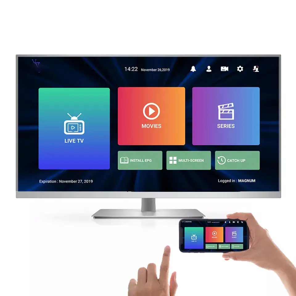 4K IPTV подписка 12 месяцев M3u список Бесплатный пробный тестовый код реселлер панель Smart TV M3U 4K реселлер панель Iptv m3u