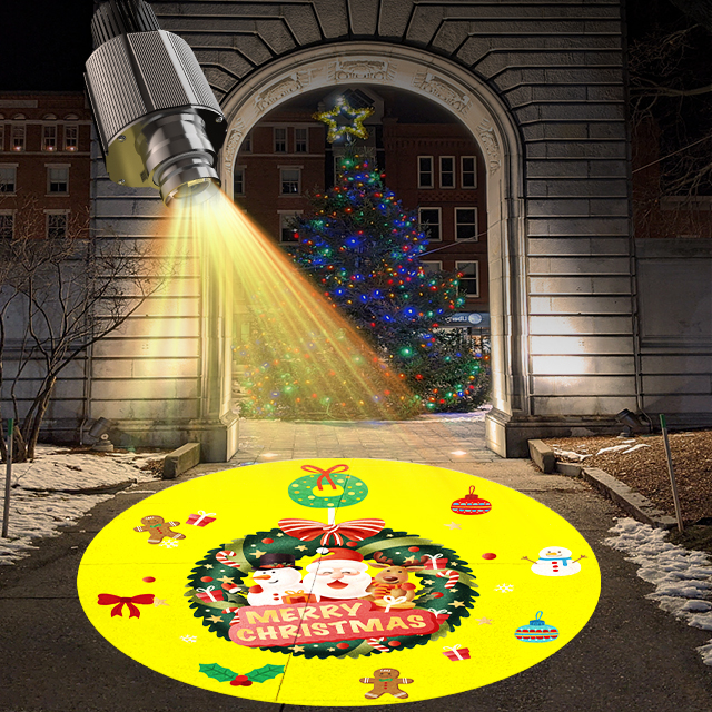 Yufan 50w outdoor waterproof cube sign custom exterior indoor led laser advertising light gobo logo projector