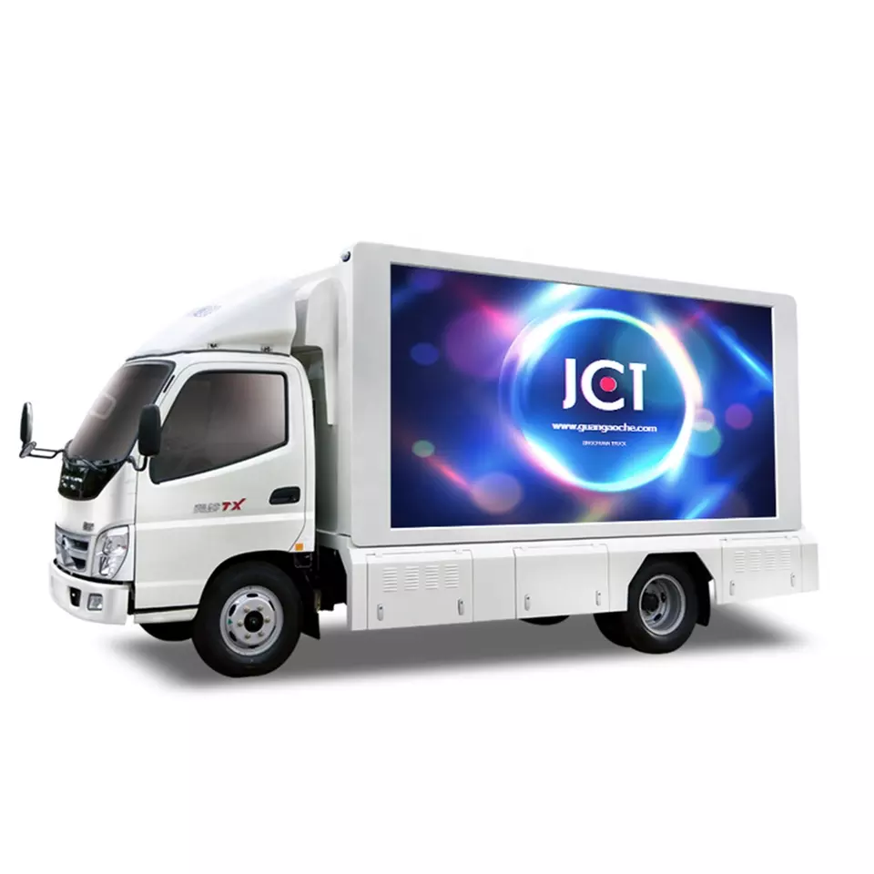 Полноцветный наружный коммерческий рекламный СВЕТОДИОДНЫЙ грузовик JCT HD, мобильный светодиодный рекламный щит, Автомобили со светодиодным экраном