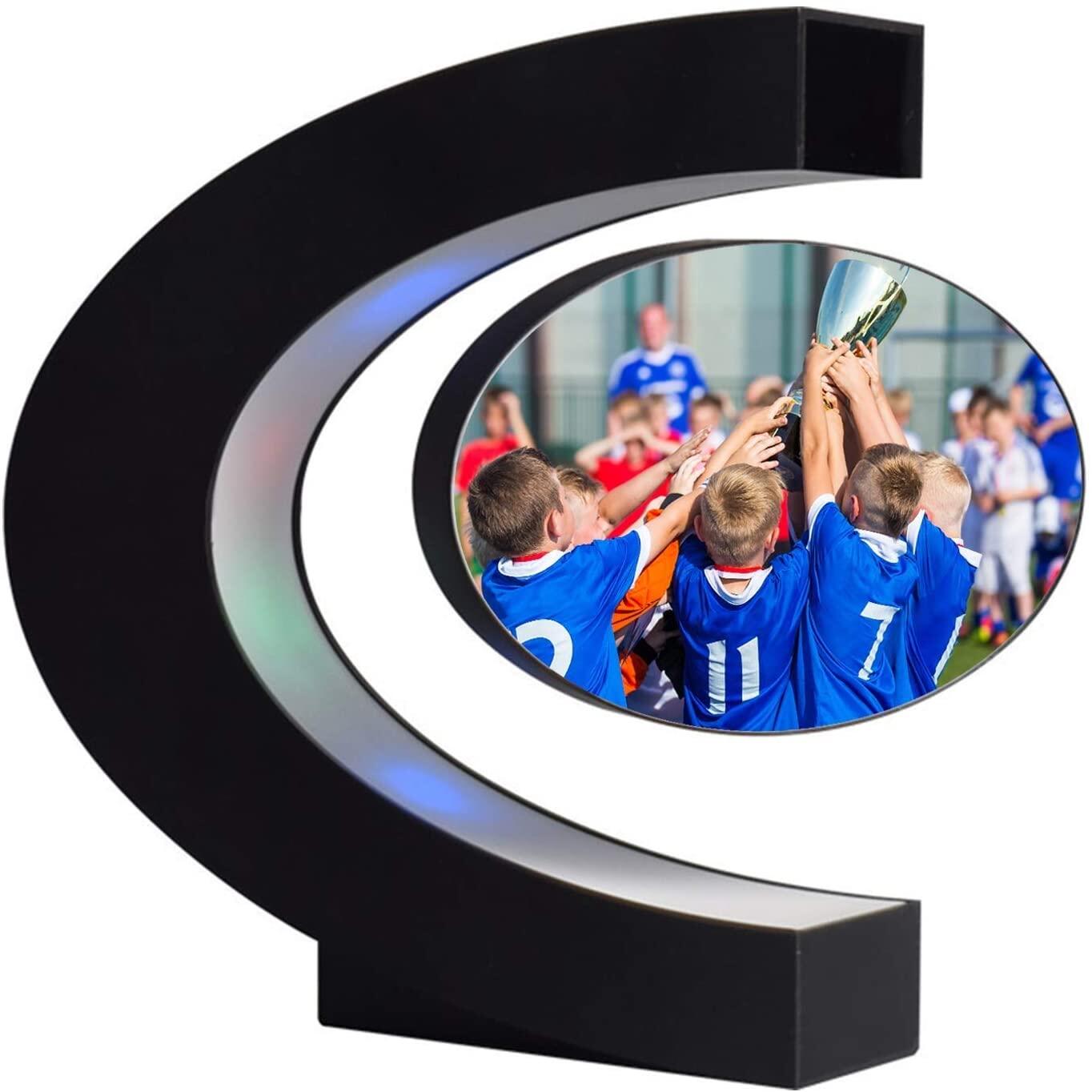 New LED Magnetic Levitation Floating Photo Frame Lamp Levitating Poster Night Light Hanging Picture Display Desk Decoration