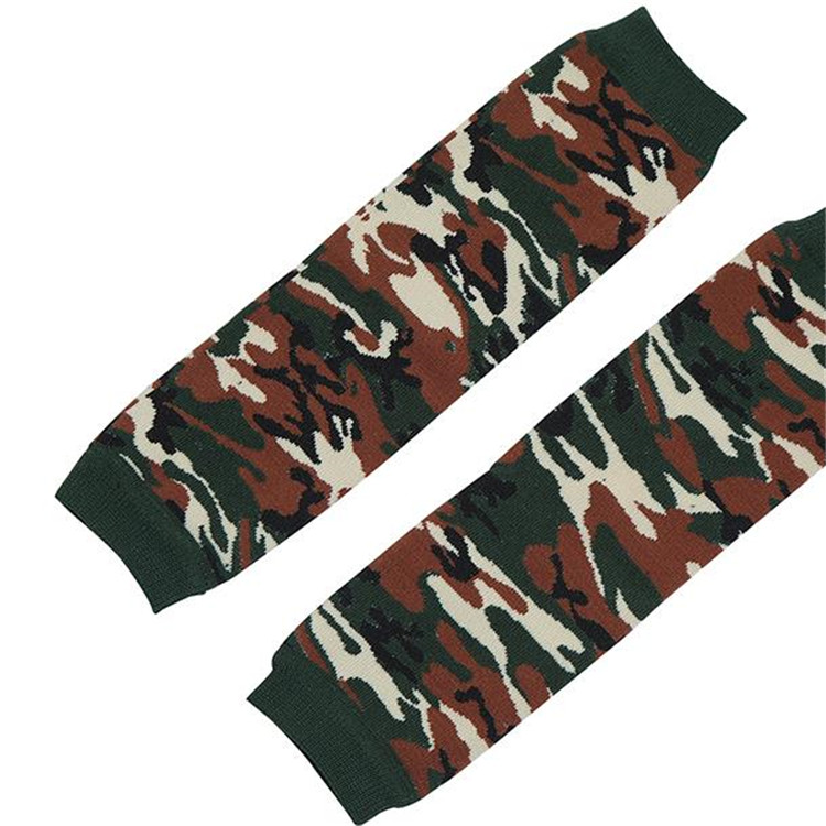 Cheap price camouflage stylish leg warmers over knee anti slip knitted leg warmers