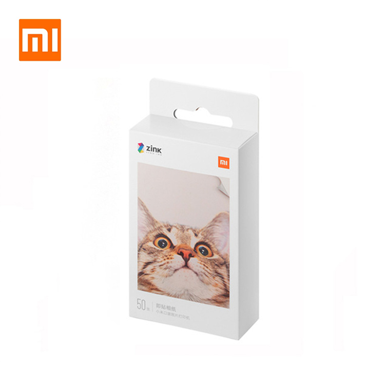 Новый портативный фотопринтер Xiaomi Mi бумага 20/50 листов ZINK 3 дюйма мини карманный самоклеящийся фотографический принтер бумага Xiaomi