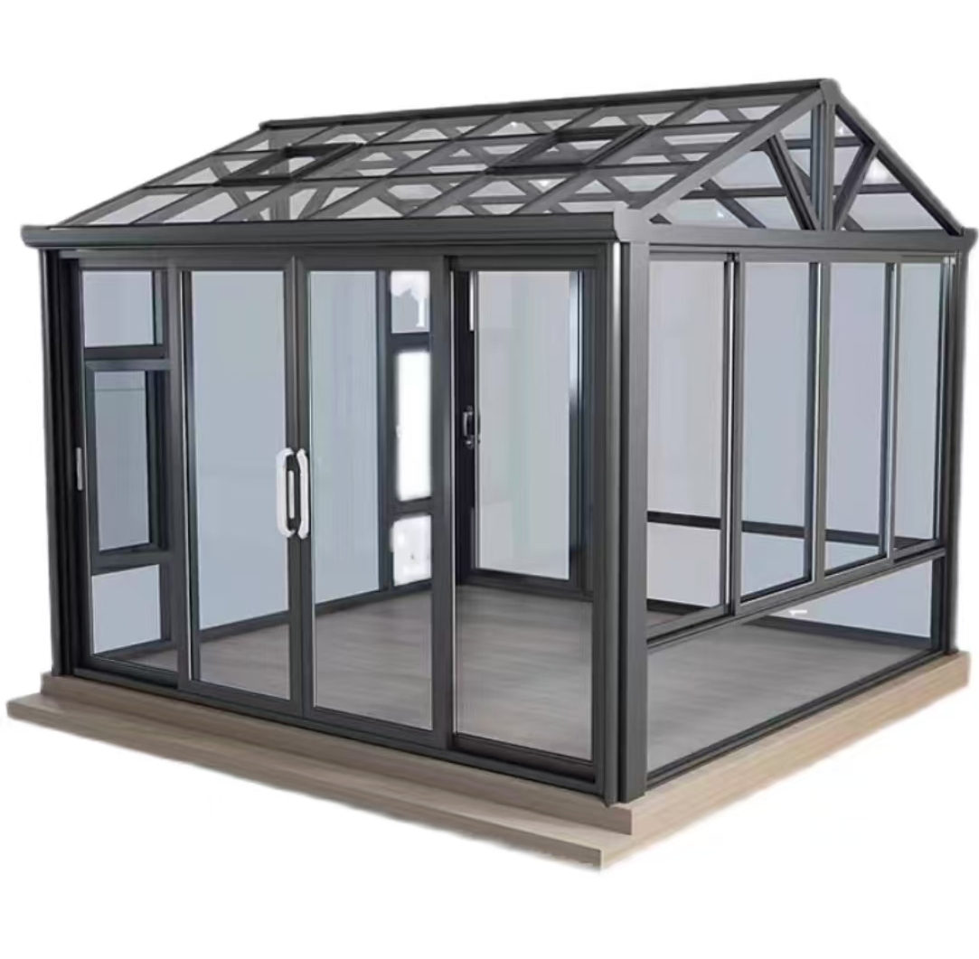 Best Seller Outdoor Living Products External Outdoor Sunroom Conservatory Glass House With dining solarium