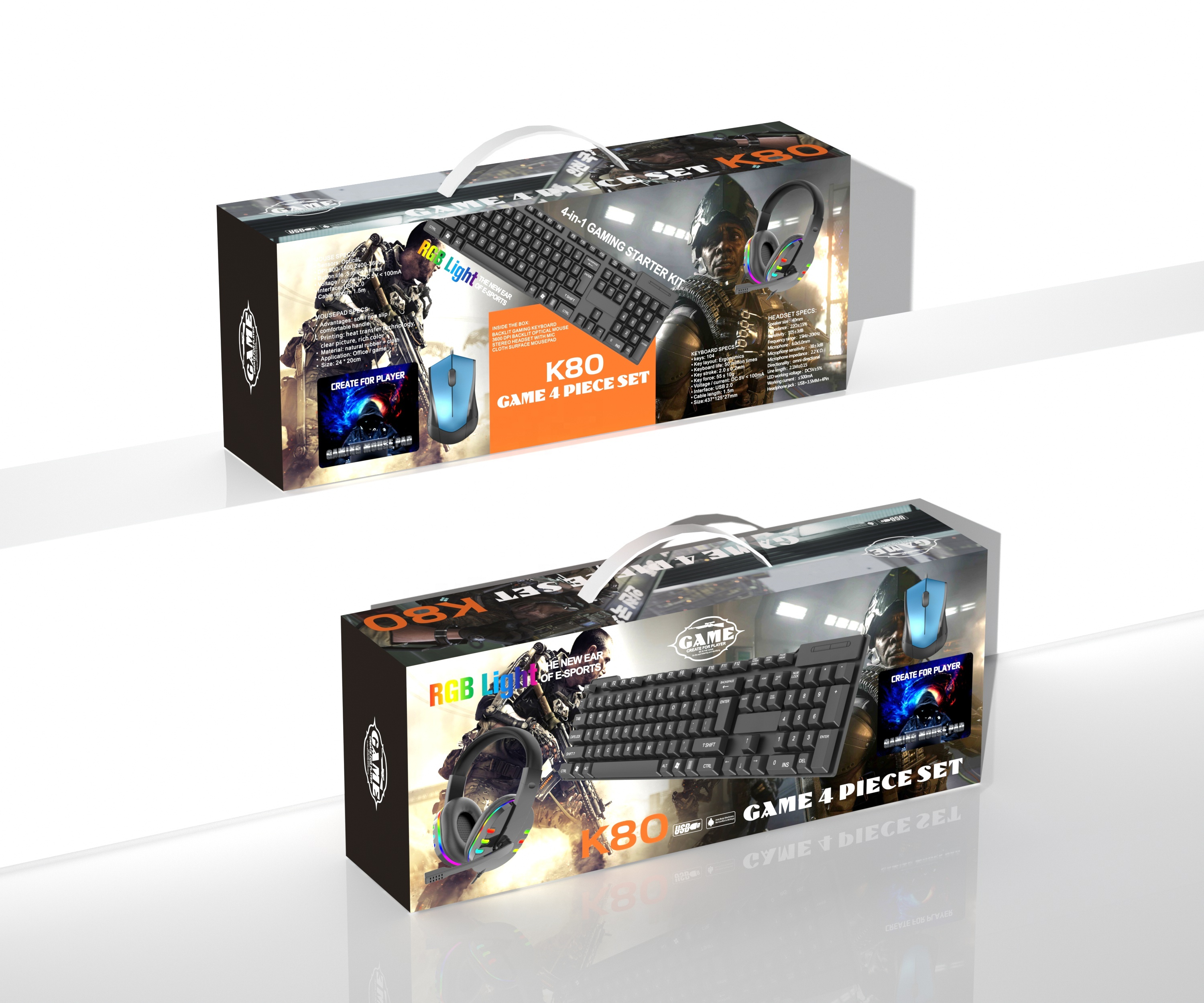 Professional 104 Keys LED Keyboard Mouse Headphone Combos Computer Latest Gaming With Keyboard Keyboards