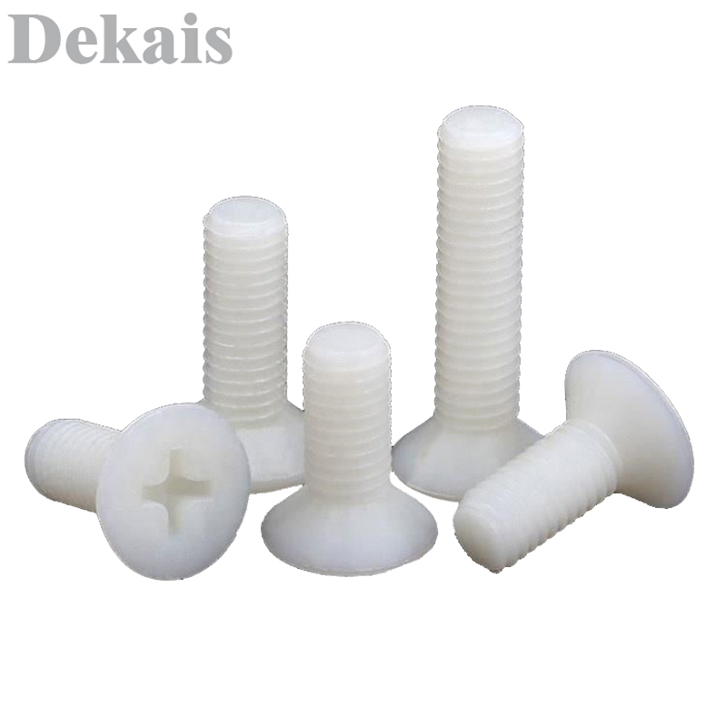 M3 M4 M5 M6 Black/White Cross round head nylon screw