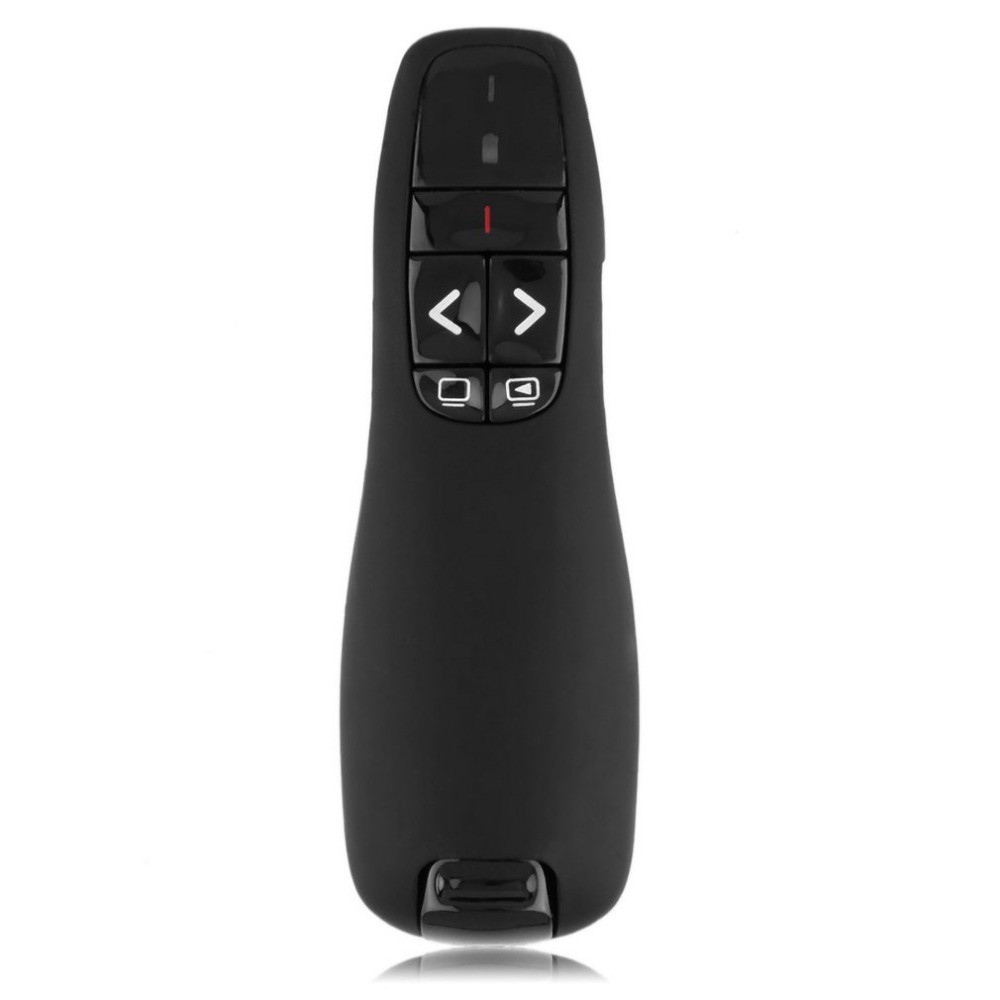 PPT Pointer Presenter with Red Laser, 2.4 G USB Remote Control, Power Point Controller Replacement for Logitech R400