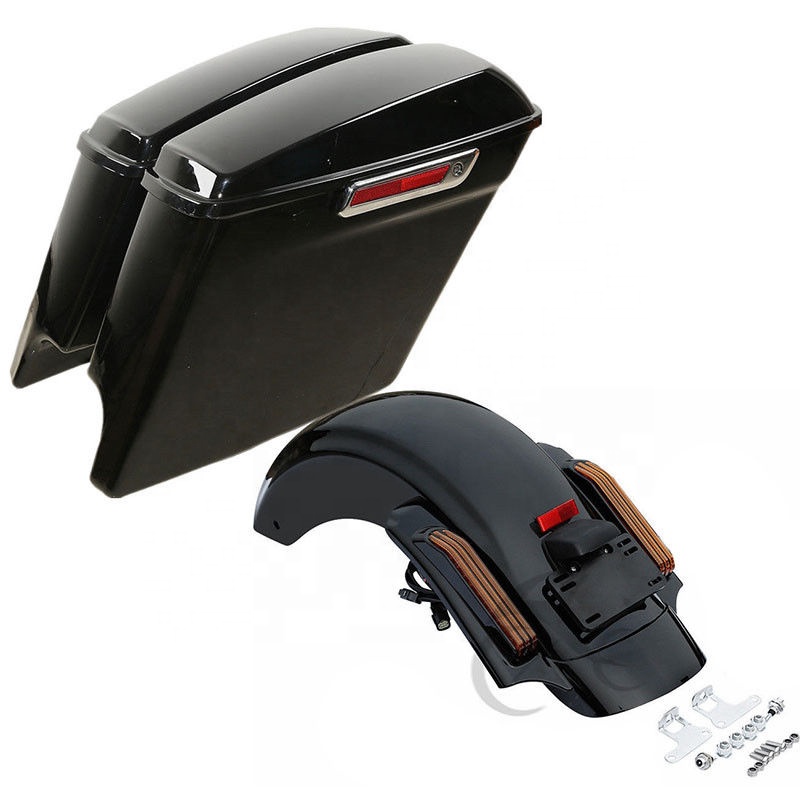 TCMT для Harley Saddlebag XF111529 + C74Y 5 дюймов Расширенная сумка CVO заднее крыло подходит для Harley Road King Gilde 2014-2018