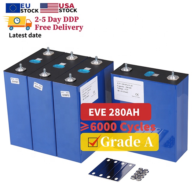 Shenzhen Huaxu Europe DDP LiFePo4 батарея литий-ионный элемент 280Ah 3,2 V 105Ah 230Ah 304Ah аккумуляторные батареи LiFePo4 батарея