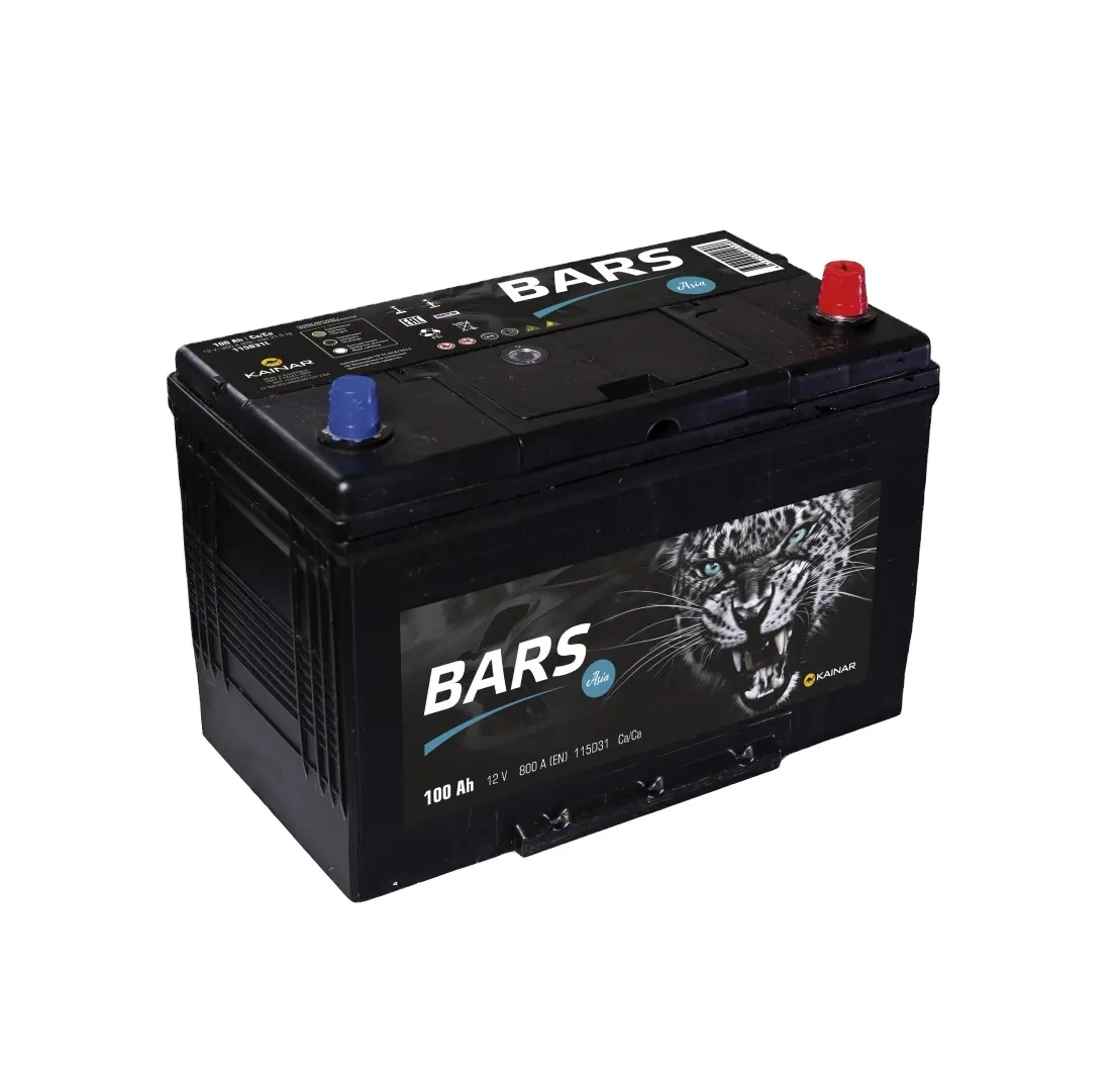 Auto Car Vehicle 12V 100AH BARS ASIA 6CT-100 r.p. 115D31L Battery