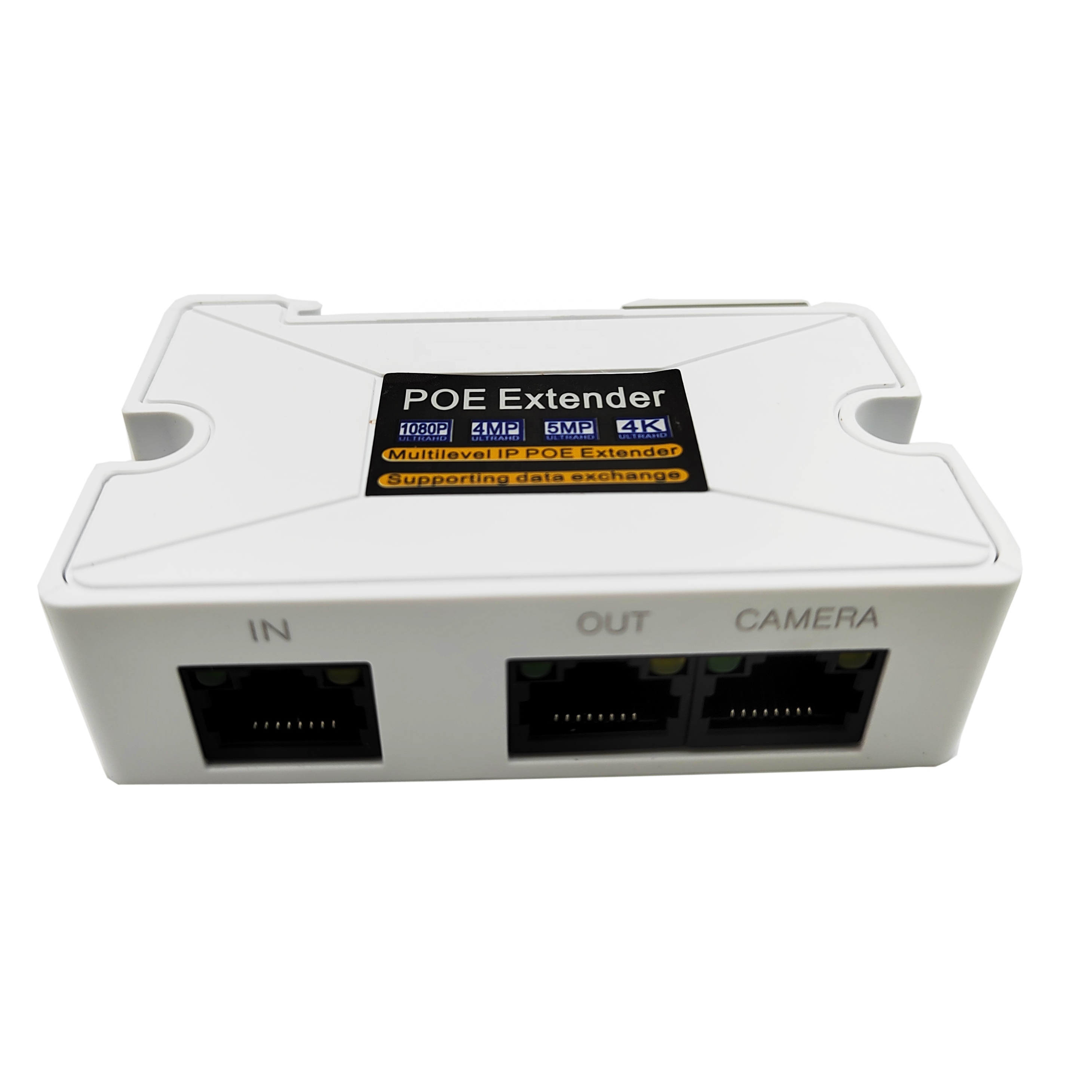 1PoE удлинитель, 1 вход, 2 выхода POE, поддержка стандартного блока питания POE 2MP/3MP/4Mp/5MP/4K HD-камеры для системы видеонаблюдения на большие расстояния