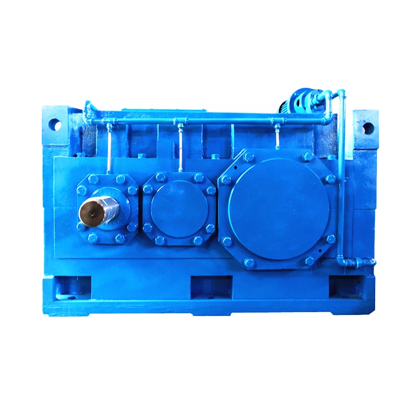 double stage helical gear motor speed reducer box