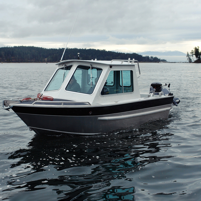2021 22Ft Ecocampor all welded cabin house boat outboard aluminum fishing yacht for sale