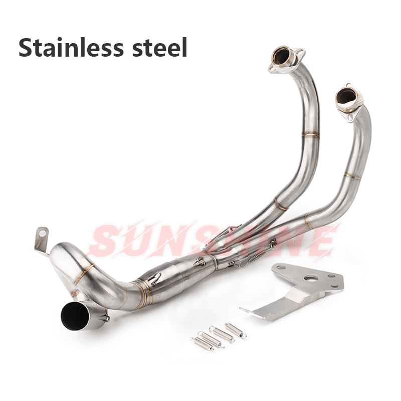 Exhaust Full Systems Motorcycle Front Pipe Modified Motorcross Muffler Escape Slip on For YZF YAMAHA MT07 XSR 700 FZ-07 MT 07