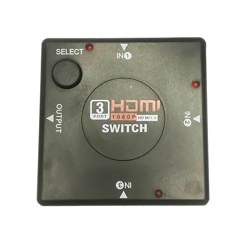 HDMI Switch 1080P 60Hz Conmutador HDMI Switcher 3 Puertos Automatico Switch 3 Entradas a 1 Salida Soporta 3d for PS4 Xbox HDTV