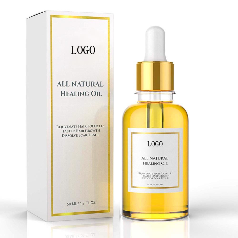 Private Label 100% натуральное масло роста волос для мужчин и женщин
