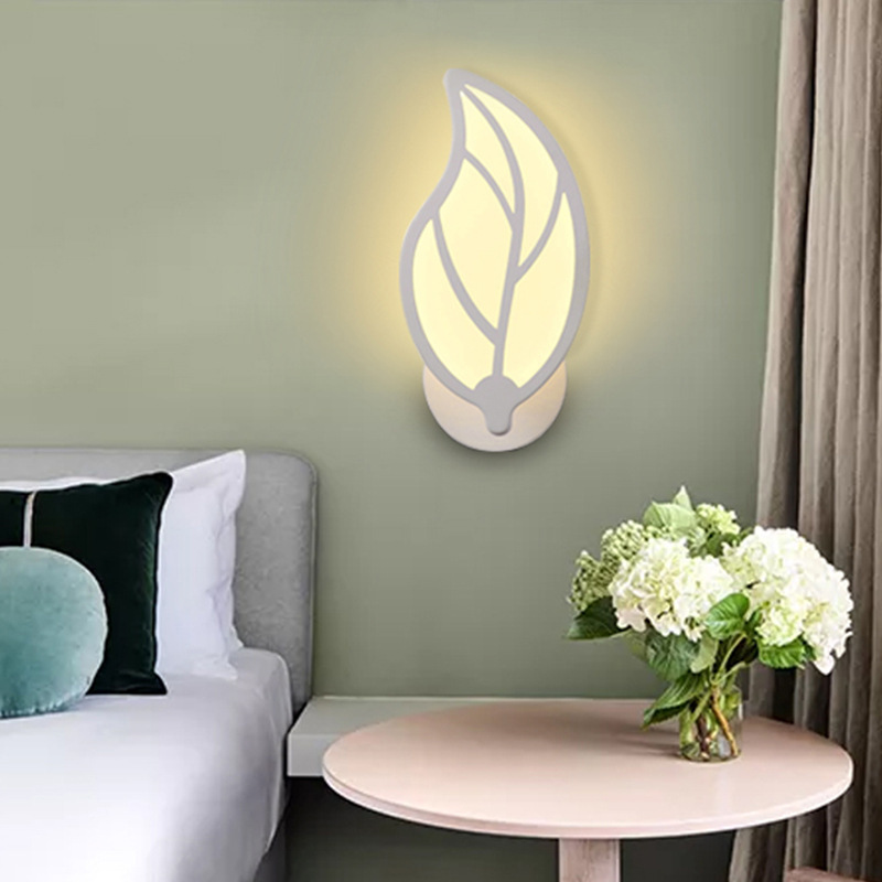 Acrylic LED Wall Lamp Bedroom Wall Lamp with ON/OFF on Base Living Room Stairs Modern Wall Lamp