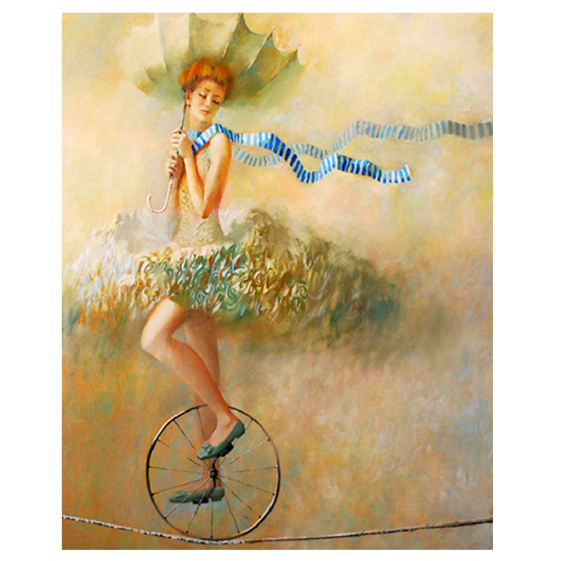 Набор для алмазной живописи QIQI GIRL, 40x50, 5D квадратная/круглая вышивка