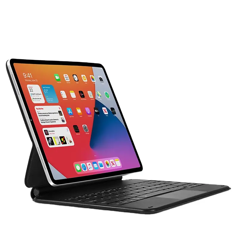 Convenient Wireless Magic Keyboard With Touchpad Trackpad Black For Apple Ipad Pro 12.9 Inch