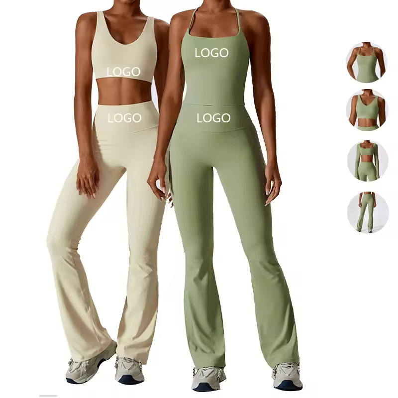 Wholesale Custom Logo Seamless Activewear Yoga Outfits Women Gym Fitness Workout Sets High Quality Fitness Clothing