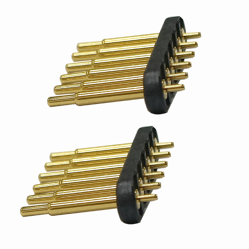 6P Pogo pin Spring-Loaded Connector Pogo Pin connector 6P Pogo Pin connector solder pin