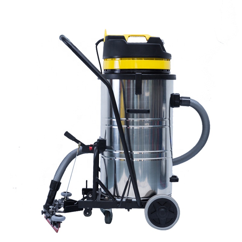 HL80-2W 80L нержавеющая сталь промышленный пылесос для сухой и влажной уборки с задней пол резиновый валик