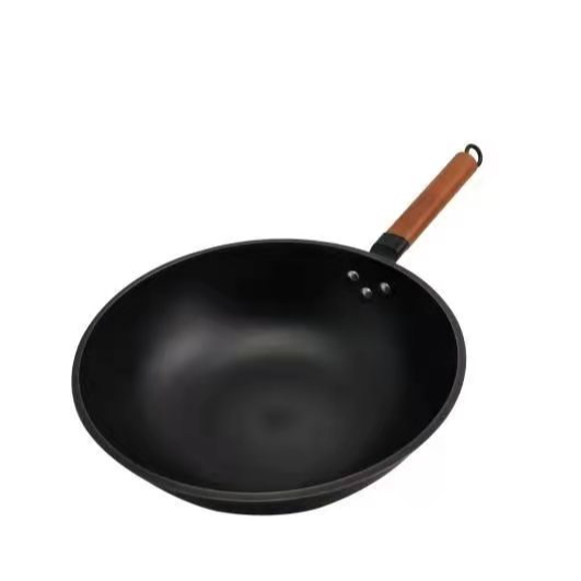 hot sale Chinese Style 32cm Wok Pan Non-stick Black Pan Hotel Supplies Stainless Steel Pan