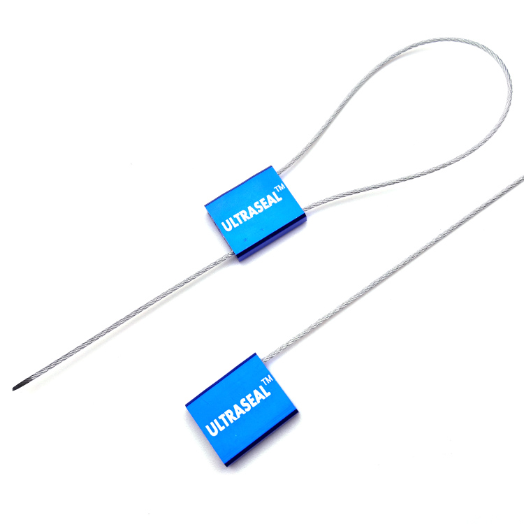 US-CC151 Adjustable Self-locking Safety Security Cable Seals with Logo and Serial Number