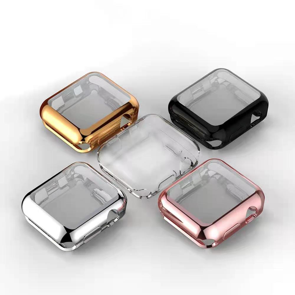 For apple watch Full Covered Protector Watch case for apple watch case tpu for iWatch 5 4 3 2 1 case cover