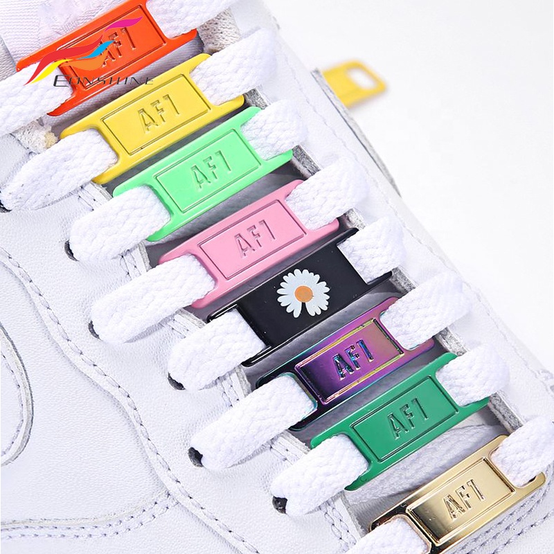 Diy 2 шт./пара Af1 Airforce металлическая декоративная обувная кружевная подвеска бирки Пряжка шнурки Аксессуары замок для кроссовок