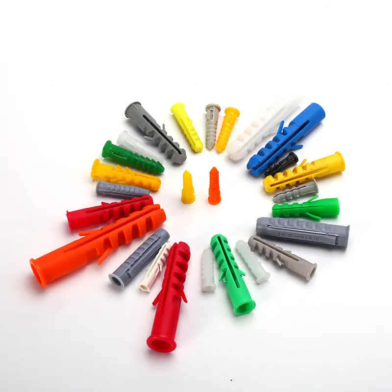 HF2021Wholesale Customized Good Quality Plastic Pe Expansion Anchor Wall Plugs Fastener Wood Screw Expansion Anchor