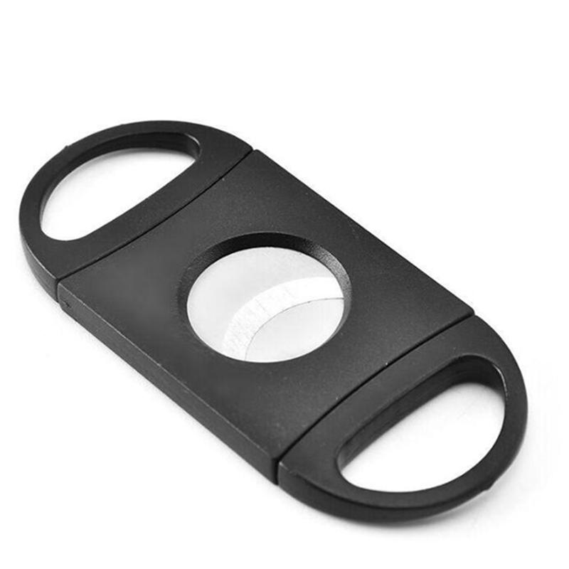 Factory direct supply stainless steel cigar cutter Double Blades Cigar CutterHot sale products