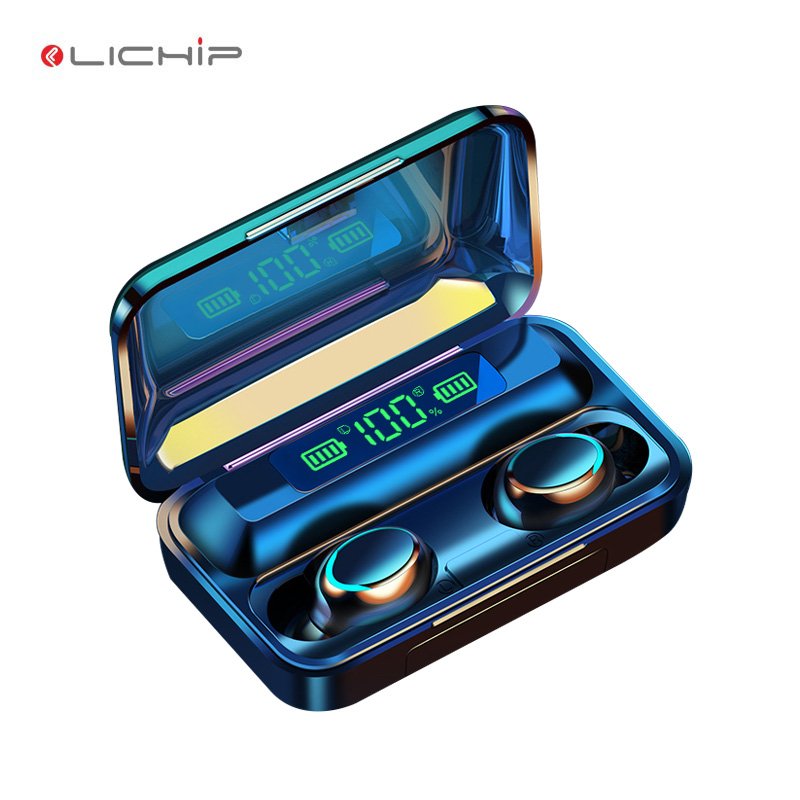 Lichip L450 F9 наушники-вкладыши tws с аудиофоны f9-5 auriculares f9-10 f9-5c envio 5,0 5 5c 3 в 1 en Беспроводные наушники с микрофоном, наушники con altavoz