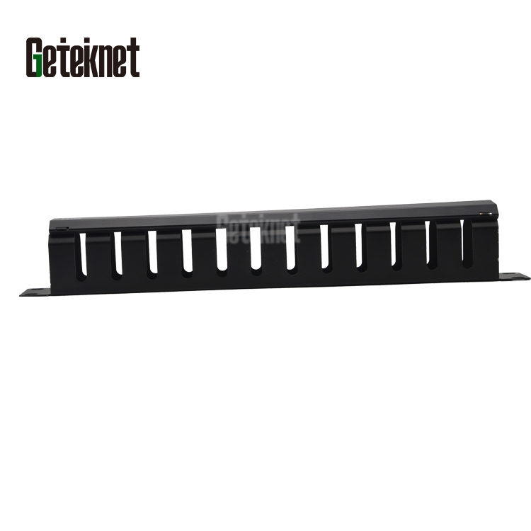 1U*19" cable wire manager metal rack cabl manag