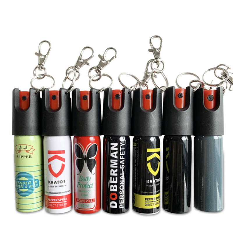 Wholesale Women Self Defense 20ml Mini Plastic Pepper Spray