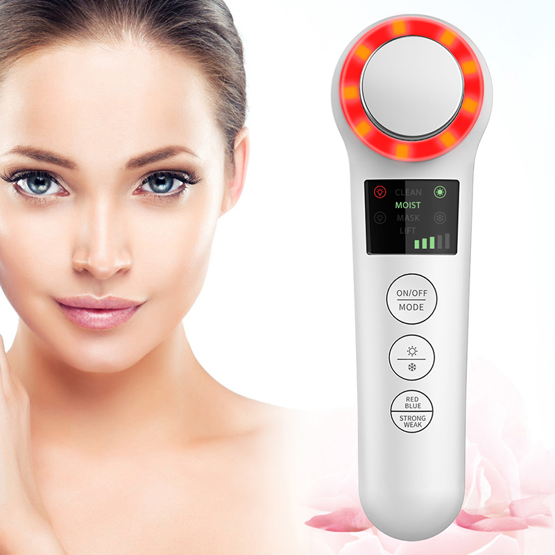 Leading home use beauty equipment EMS RF LED 3 in 1 anti aging face lifting microcurrent facial toning device